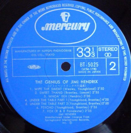 Jimi Hendrix : The Genius Of Jimi Hendrix (LP, Comp)