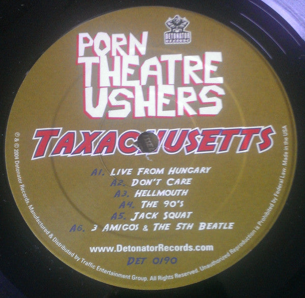 Porn Theatre Ushers : Taxachusetts (2xLP)