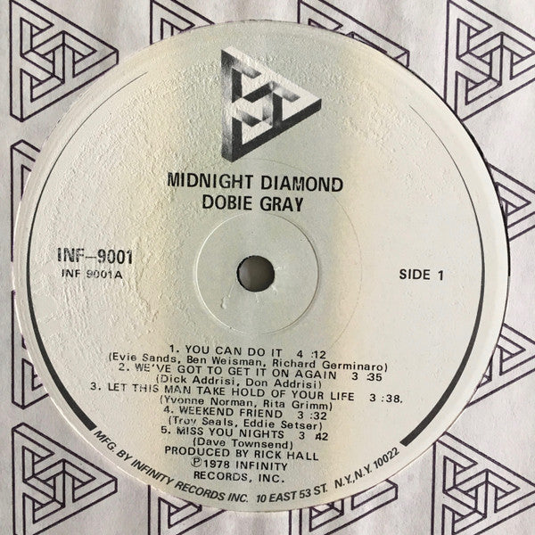 Dobie Gray : Midnight Diamond (LP, Album, Glo)
