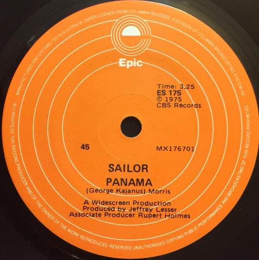 Sailor : A Glass Of Champagne (7")
