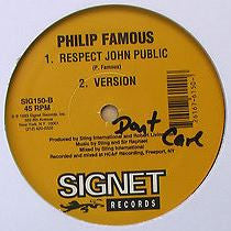 Sylva* / Philip Famous* : How Do You Do / Respect John Public (12")