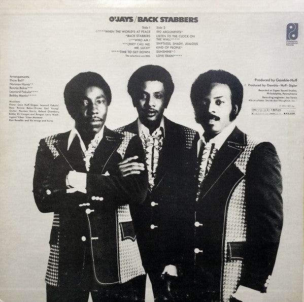 O'Jays* : Back Stabbers (LP, Album, RE)