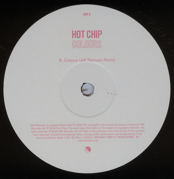 Hot Chip : Colours (12", Promo)