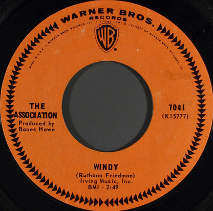 The Association (2) : Windy (7", Single, Styrene, Pit)