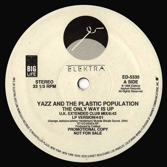 Yazz And The Plastic Population : The Only Way Is Up (12", Promo)