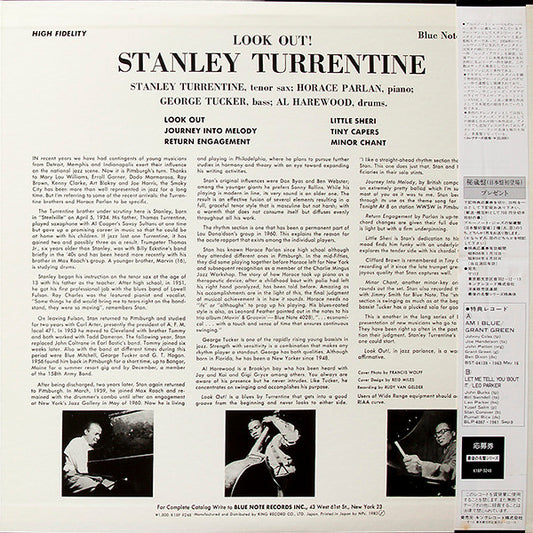 Stanley Turrentine : Look Out! (LP, Album, Mono, Ltd, RE)