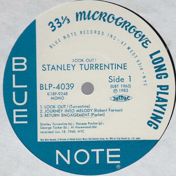 Stanley Turrentine : Look Out! (LP, Album, Mono, Ltd, RE)
