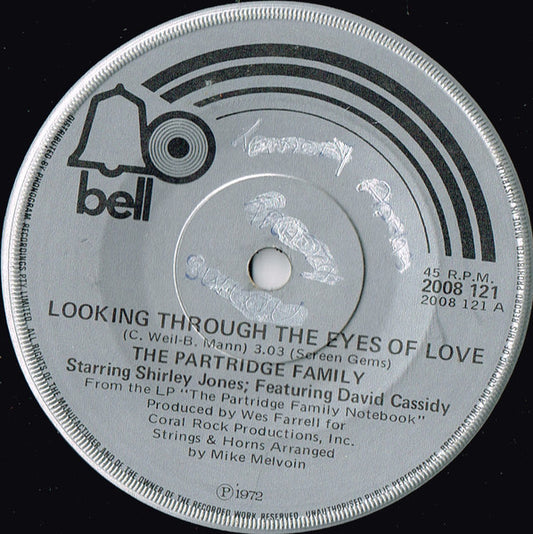 The Partridge Family Starring: David Cassidy : Looking Thru The Eyes Of Love (7", Single)