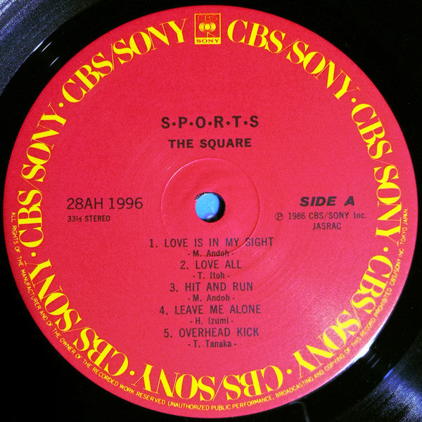 The Square* : S･P･O･R･T･S (LP, Album)