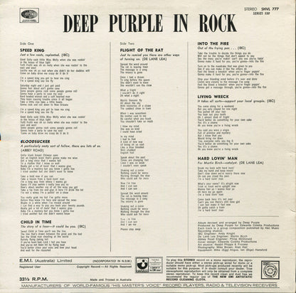 Deep Purple : In Rock (LP, Album, RE)