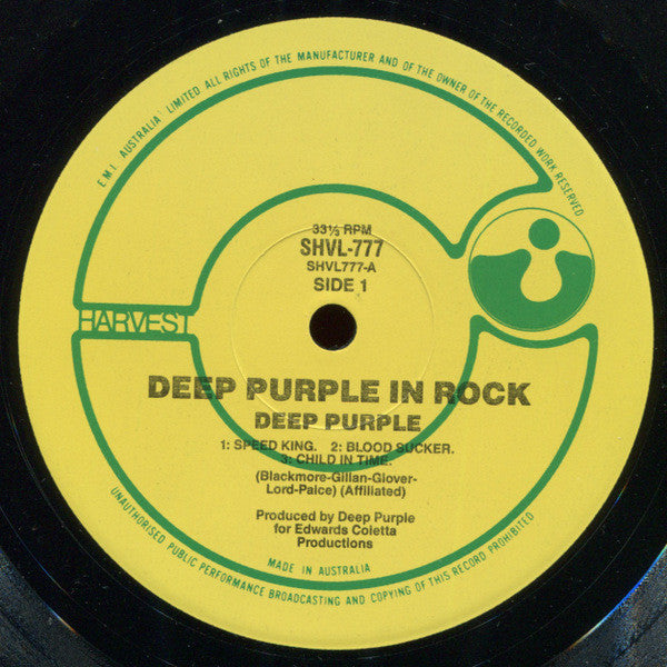 Deep Purple : In Rock (LP, Album, RE)