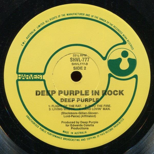 Deep Purple : In Rock (LP, Album, RE)