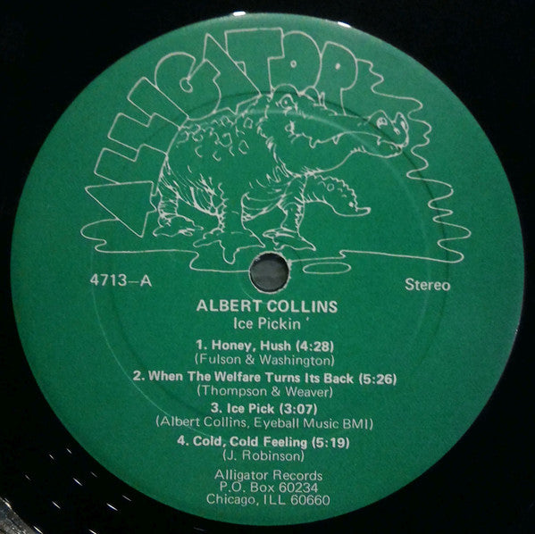 Albert Collins : Ice Pickin' (LP, Album, All)
