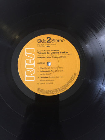 Newport Parker Tribute All Stars : Tribute To Charlie Parker From The Newport Jazz Festival (LP, Album)