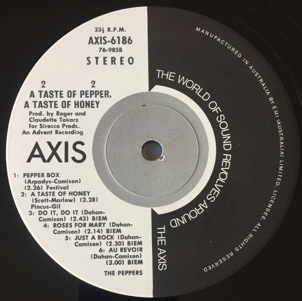 The Peppers : A Taste Of Pepper, A Taste Of Honey (LP)