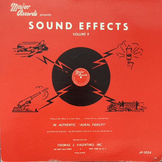 No Artist : Sound Effects Volume 9 (LP, Mono)