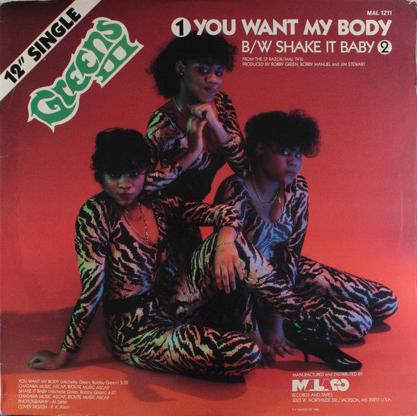 Greens III : You Want My Body (12", Single)