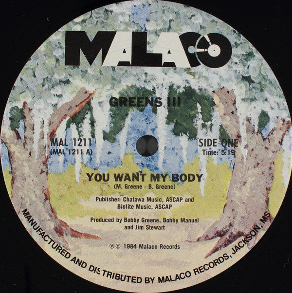 Greens III : You Want My Body (12", Single)