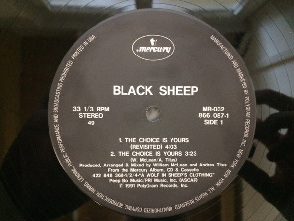 Black Sheep : The Choice Is Yours (12", Single)