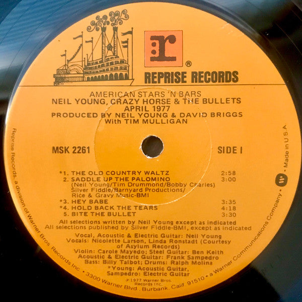 Neil Young : American Stars 'N Bars (LP, Album, Los)