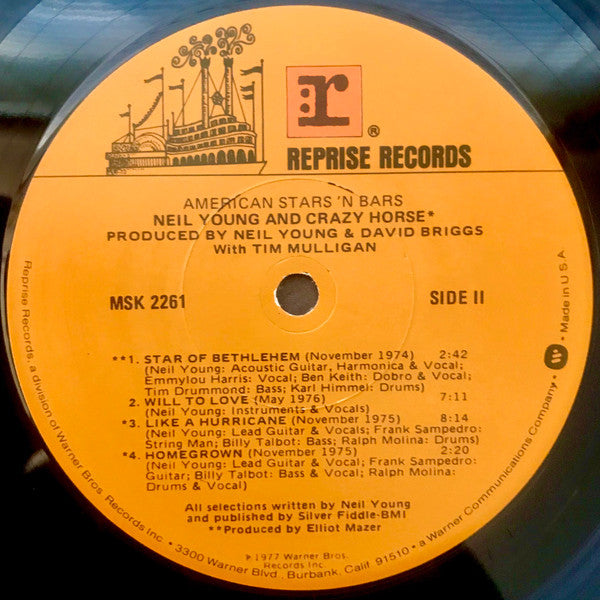 Neil Young : American Stars 'N Bars (LP, Album, Los)