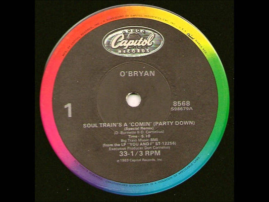 O'Bryan : Soul Train's A 'Comin' (Party Down) (12", Single, Promo)