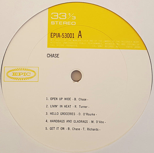 Chase (5) : Chase (LP, Album)
