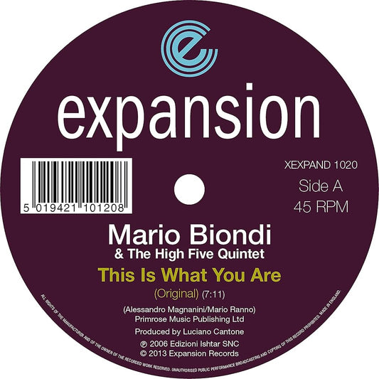 Mario Biondi & The High Five Quintet - This Is What You Are (12", RE) (Mint (M))
