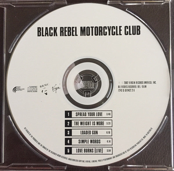 Black Rebel Motorcycle Club : Spread Your Love (CD, Single)