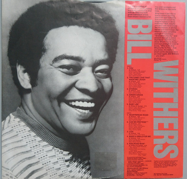 Bill Withers : +'Justments (LP, Album, Son)