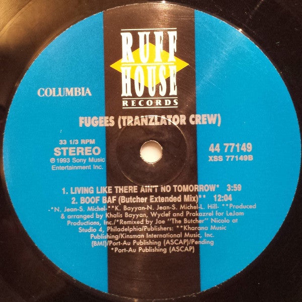 Fugees (Tranzlator Crew)* : Boof Baf (12")
