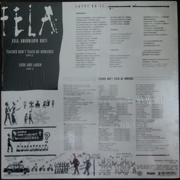 Fela Anikulapo Kuti* : Teacher Don't Teach Me Nonsense (LP, RE)