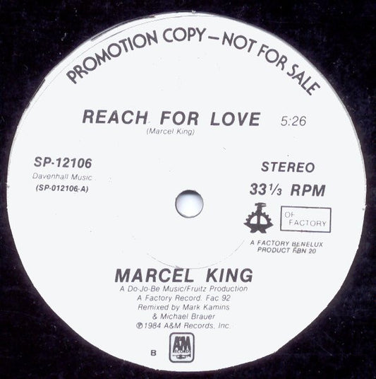 Marcel King : Reach For Love (12", Promo)