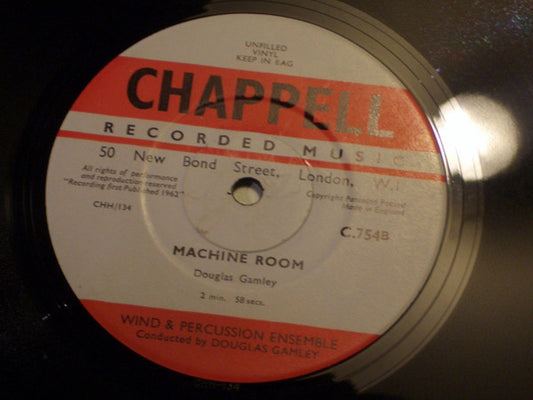 Douglas Gamley, Wind & Percussion Ensemble : Generator / Power Drill / Machine Room (10")