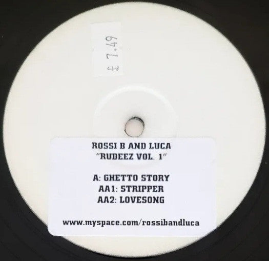 Rossi B & Luca : Rudeez Vol. 1 (12", W/Lbl, Sti)