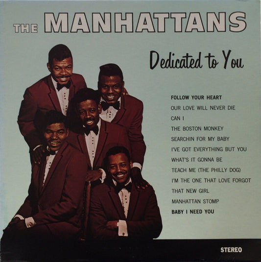The Manhattans* : Dedicated To You (LP, Album, RE)