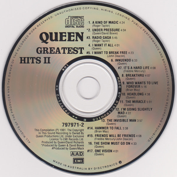 Queen : Greatest Hits II (CD, Comp)