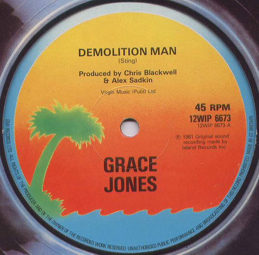 Grace Jones : Demolition Man (12")