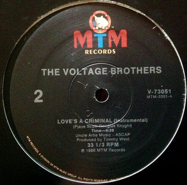 The Voltage Brothers : Love's A Criminal (12", Single)