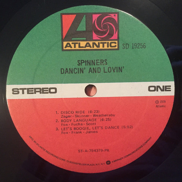 Spinners : Dancin' And Lovin' (LP, Album, PR )