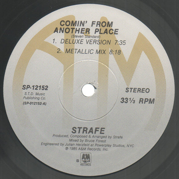 Strafe : Comin' From Another Place (12")