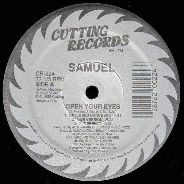 Samuel* : Open Your Eyes (12")