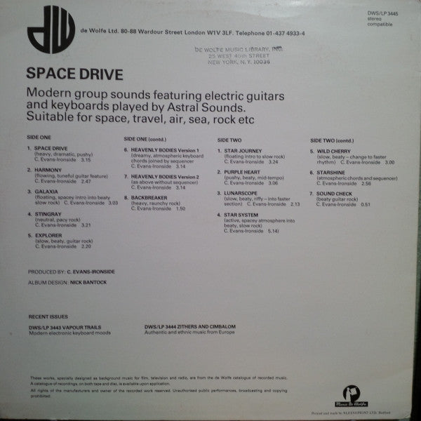 Astral Sounds : Space Drive (LP)