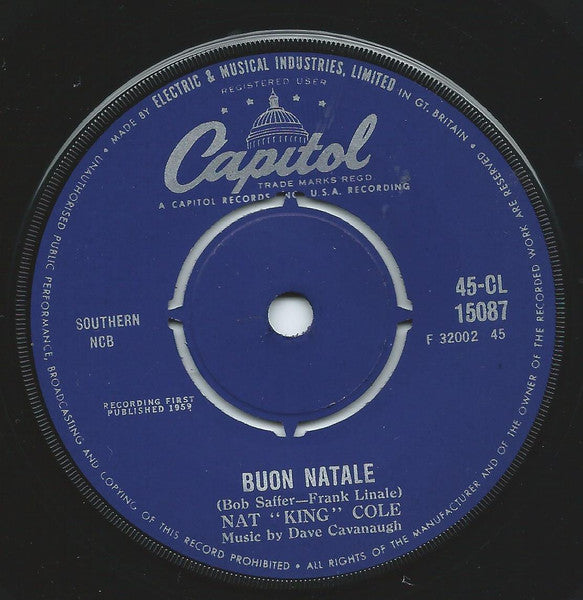 Nat King Cole : Buon Natale  (7", Single)