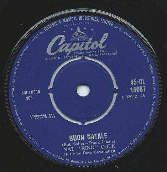 Nat King Cole : Buon Natale  (7", Single)