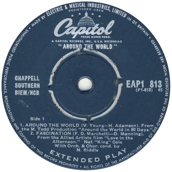 Nat 'King' Cole* With Nelson Riddle : Around The World (7", EP)