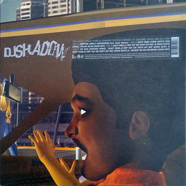 DJ Shadow : Mashin' On The Motorway (2x12", Single, M/Print)