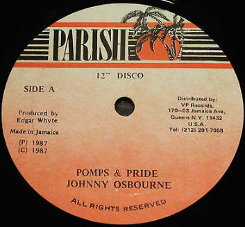 Johnny Osbourne : Pomps & Pride (12")
