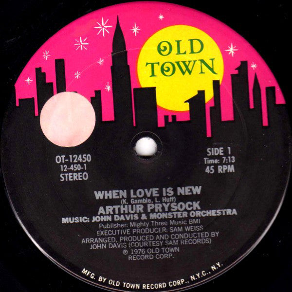 Arthur Prysock : When Love Is New (12", Single)