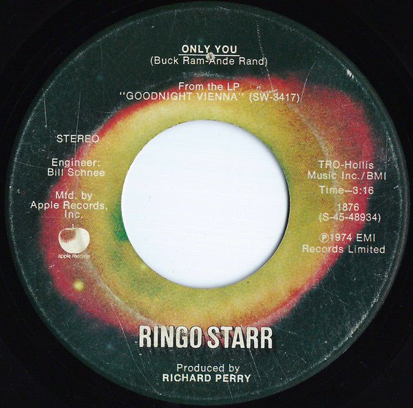 Ringo Starr : Only You (7", Single)